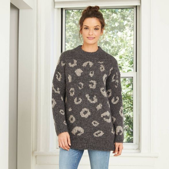 Women's Mock Turtleneck Tunic Pullover Sweater - Universal Thread™ | Target