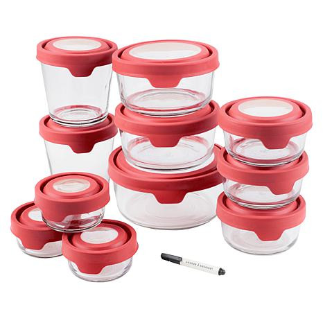 Anchor Hocking 22-piece TrueSeal Glass Food Prep & Storage Set - 20527600 | HSN | HSN