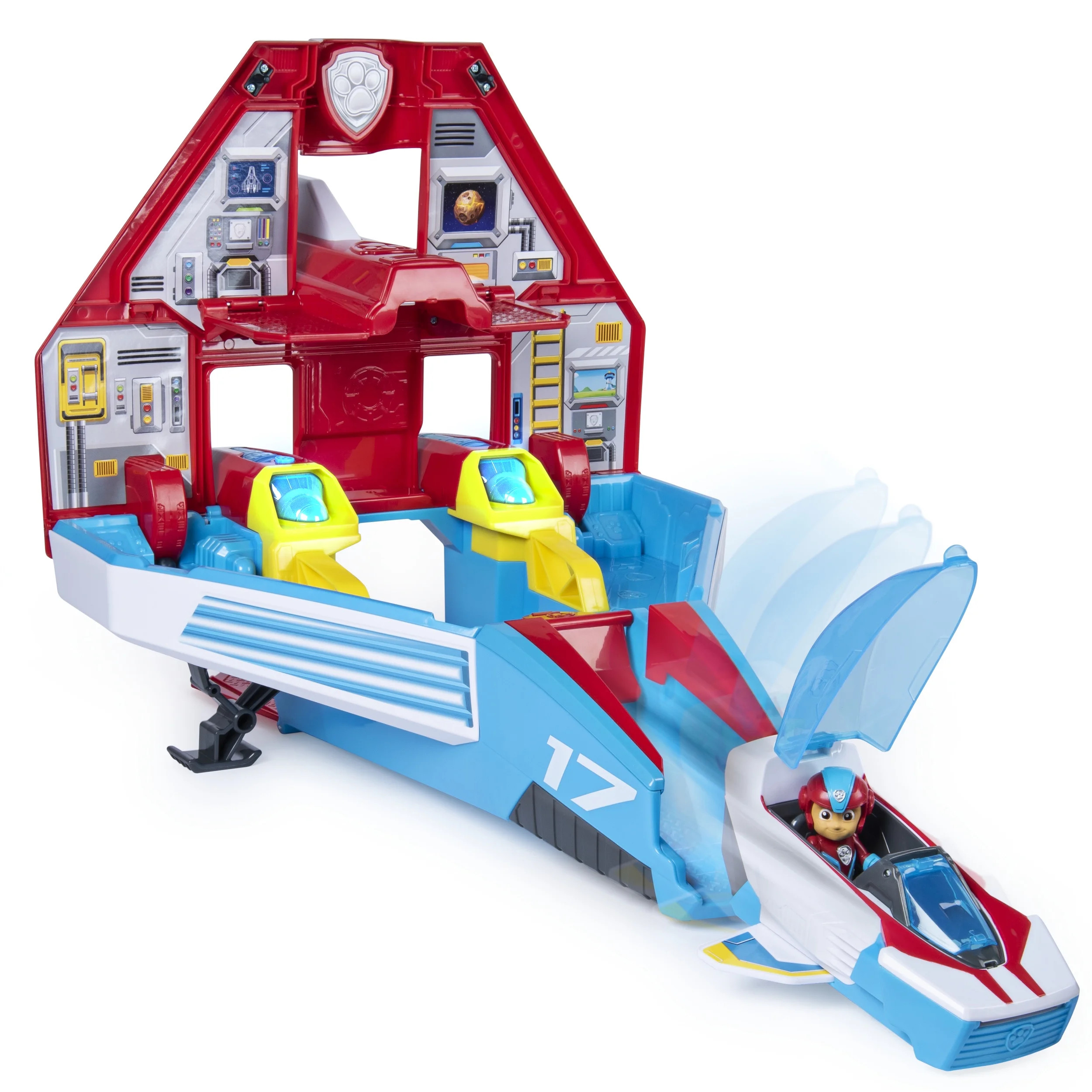 PAW Patrol, Super PAWs, 2-in-1 Transforming Mighty Pups Jet Command Center with Lights and Sounds... | Walmart (US)