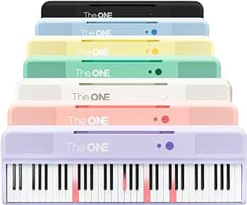 The ONE Smart Keyboard COLOR 61 Lighted Keys Piano Keyboard, Electric Piano for Beginners with 25... | Amazon (US)