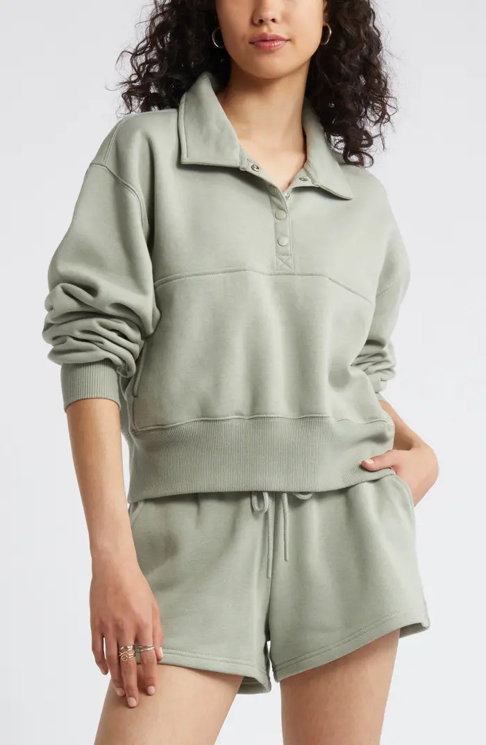 BP. Polo Fleece Sweatshirt | Nordstrom | Nordstrom