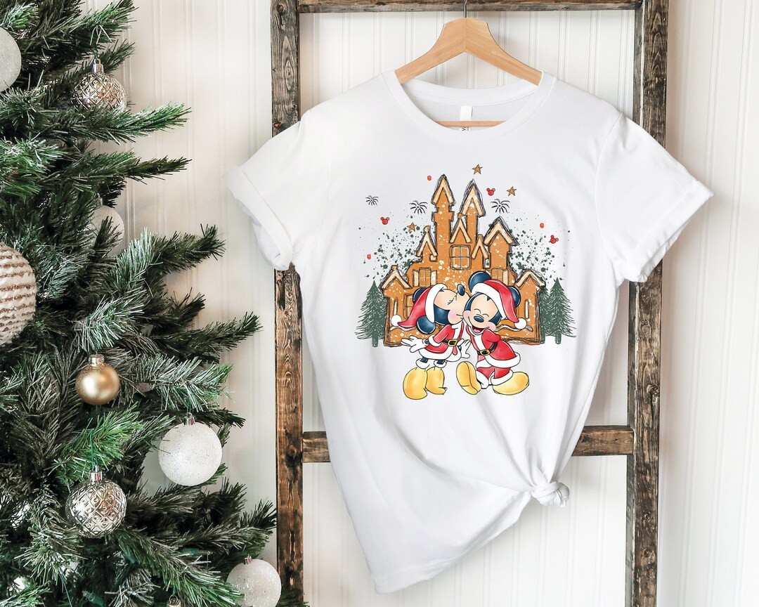 Mickey Christmas Castle Shirt Disney Gingerbread Castle - Etsy Canada | Etsy (CAD)