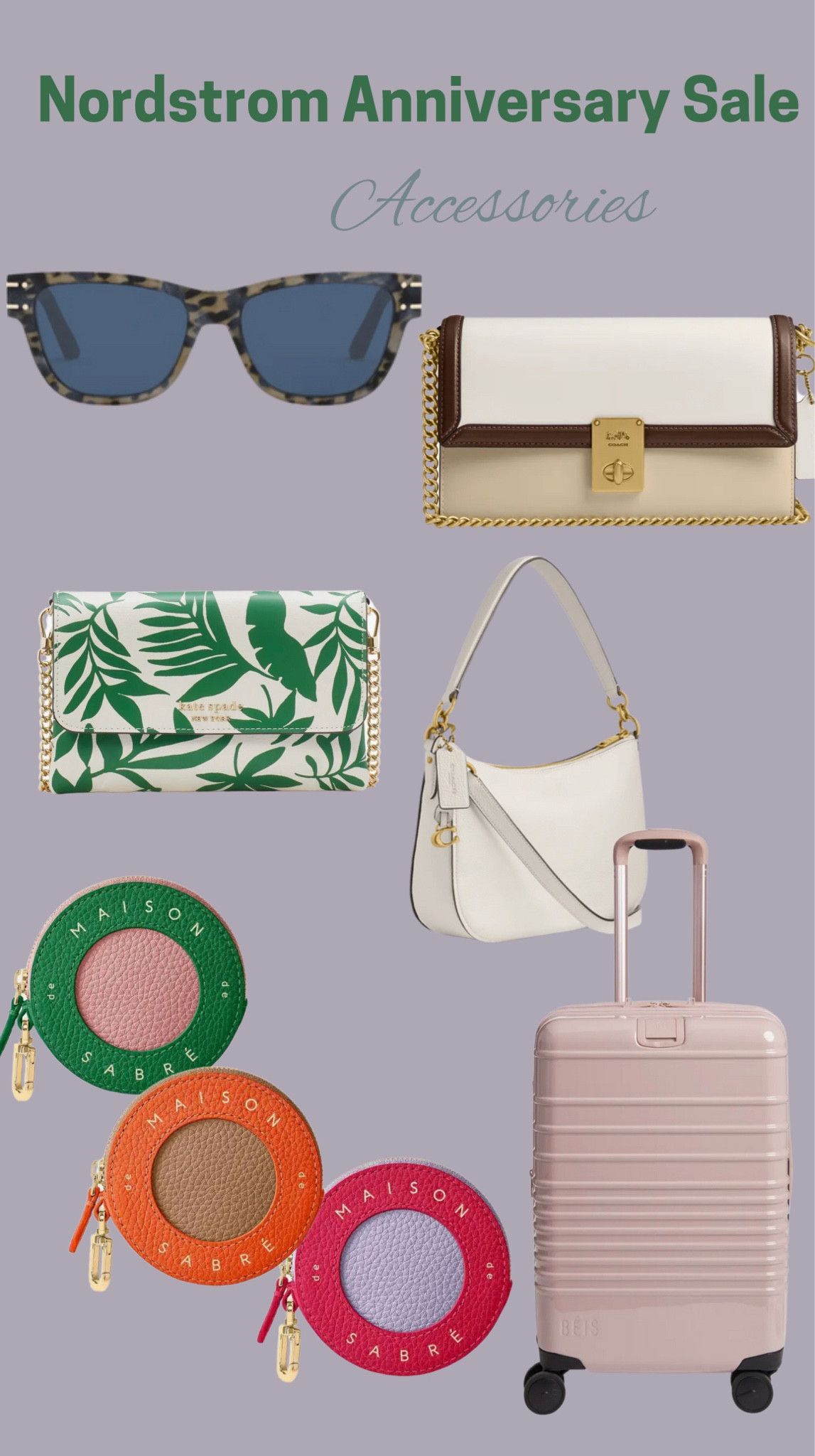 Nordstrom anniversary sale accessories picks! Handbags, sunglasses, luggage, coin purses 

#LTKxNSale #LTKSaleAlert #LTKStyleTip