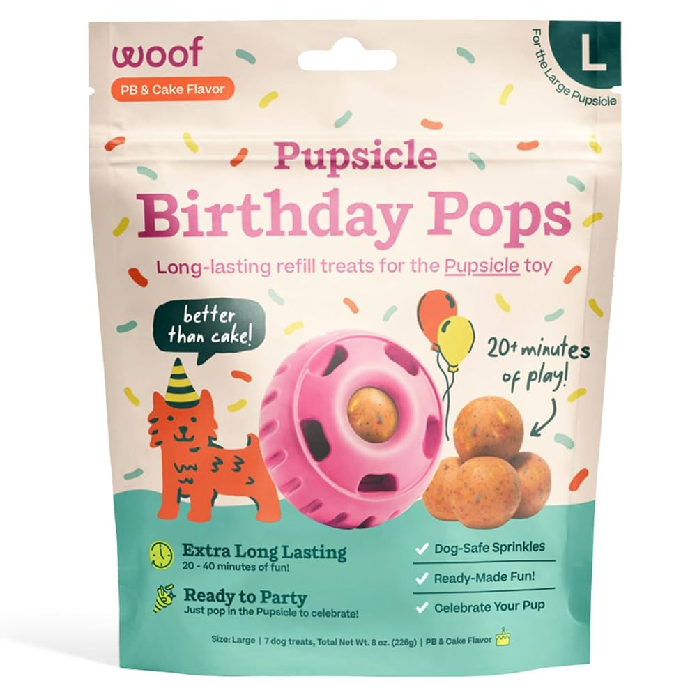 WOOF Pupsicle Birthday Pops - Healthy Dog Treats - Pre-Made Pupsicle Refills- Wholesome Ingredien... | Amazon (US)