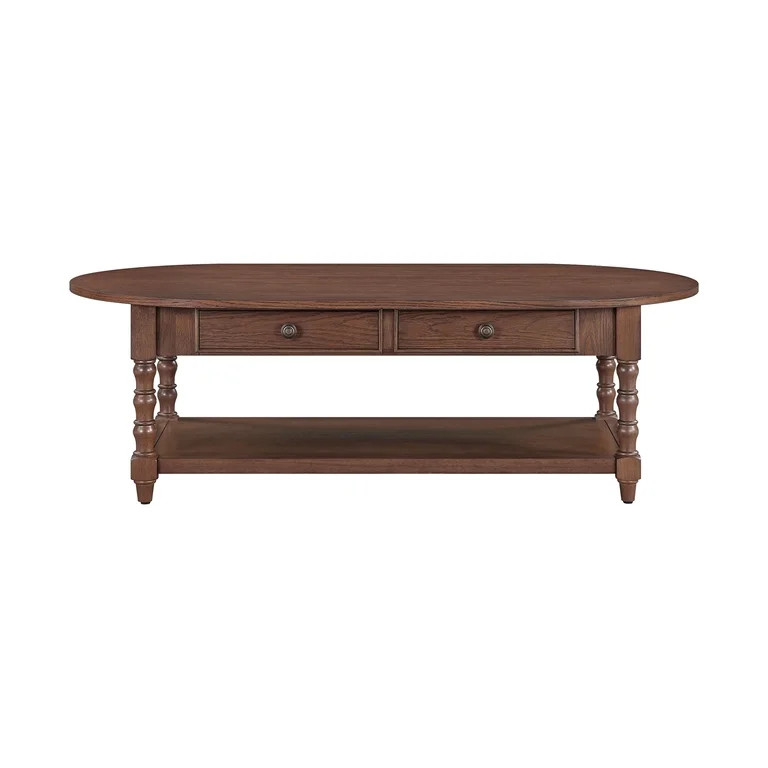 My Texas House Oval Coffee Table, Warm Brown | Walmart (US)