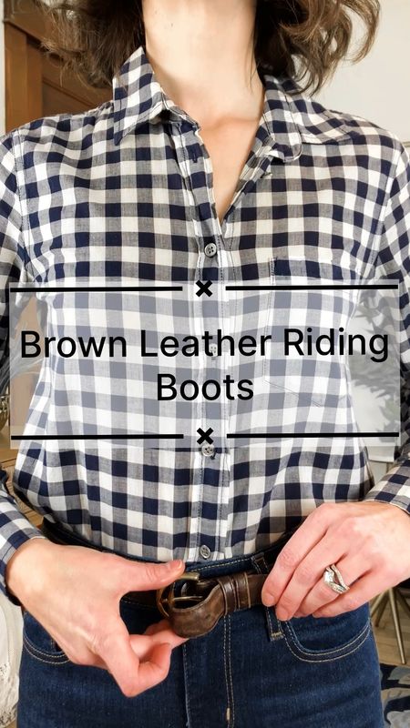 Brown leather riding boots!
Linked similar blazers. 
Wearing size XSP J.Crew Factory button up. 
Size 24 Levi’s jeans. 
Linked similar boots and belts, both old. 
Petite outfit. Classic outfit. Preppy outfit. Spring outfit. Old money outfit  

#LTKover40 #LTKfindsunder100 #LTKVideo