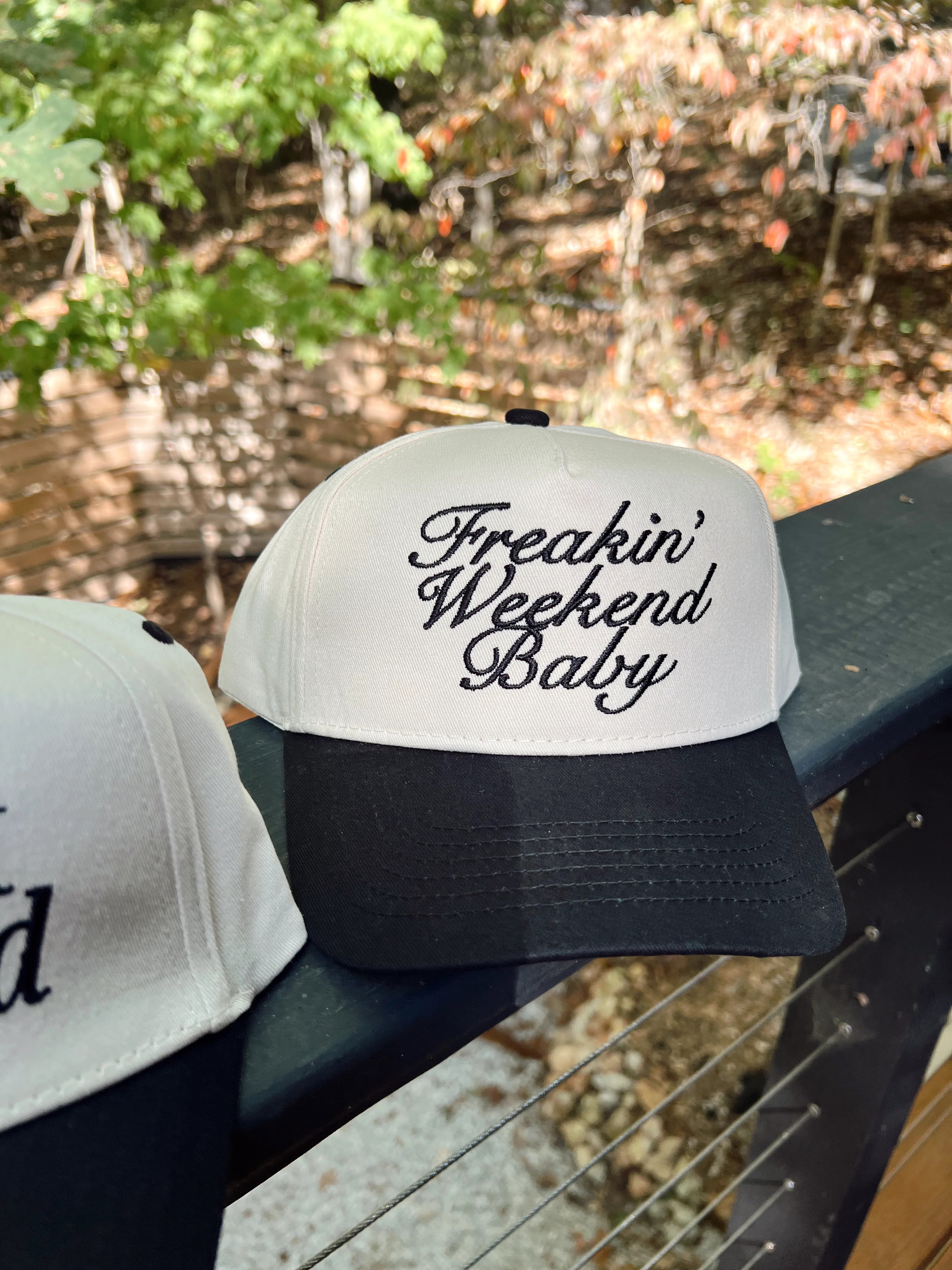 Freakin' Weekend Baby - Vintage Trucker Hat | KenzKustomz