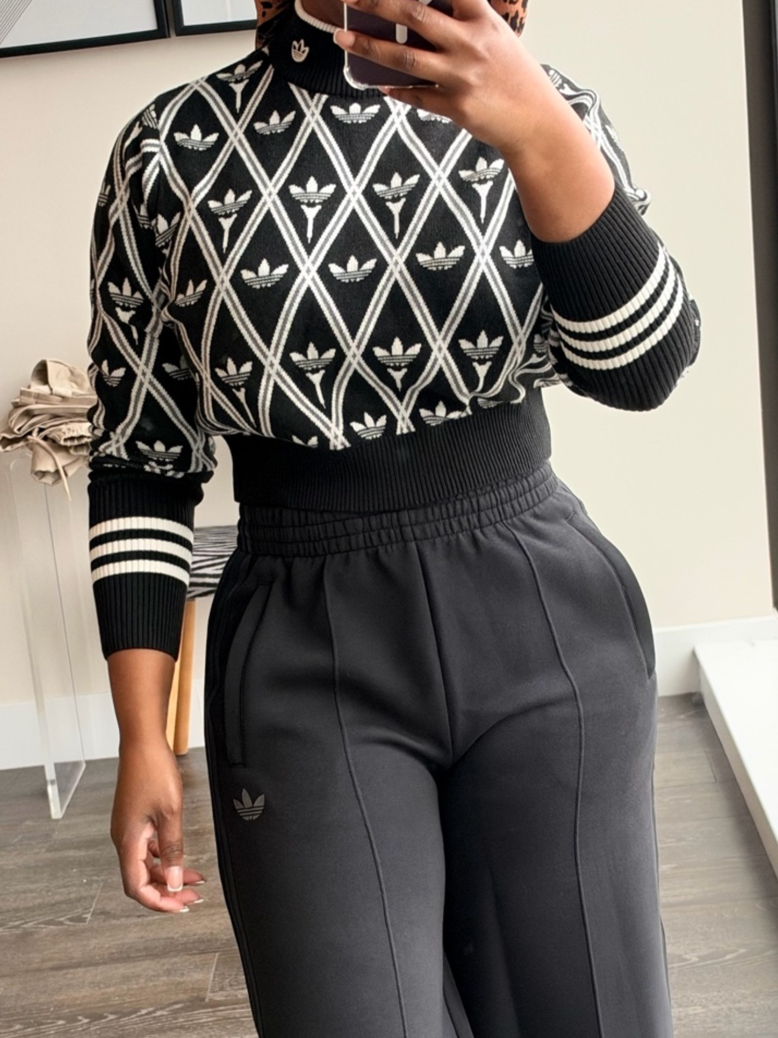 Sporty, polished, and perfect for fall 🖤⛳️ This adidas mock neck turtleneck golf sweater paired with black adidas sweatpants is giving effortless off-duty style. Cozy enough for everyday wear but still looks put together. adidas does elevated sporty style so well.

I’m wearing a size S in the top and bottoms.

#ltkstyle #outfitinspo

#LTKootd #LTKTravel