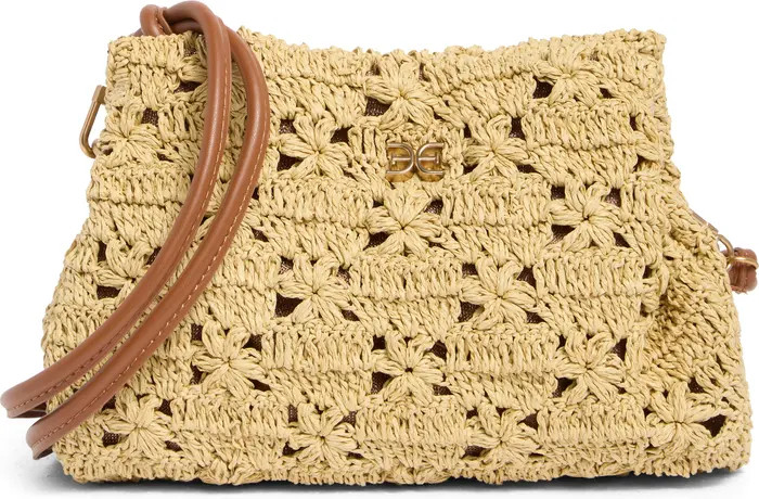Layla Floral Raffia Shoulder Bag | Nordstrom