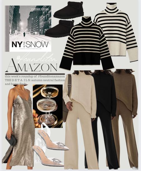Amazon fashion. Cozy Amazon, Amazon holiday dress, Amazon striped sweater 

#LTKSeasonal #LTKHoliday