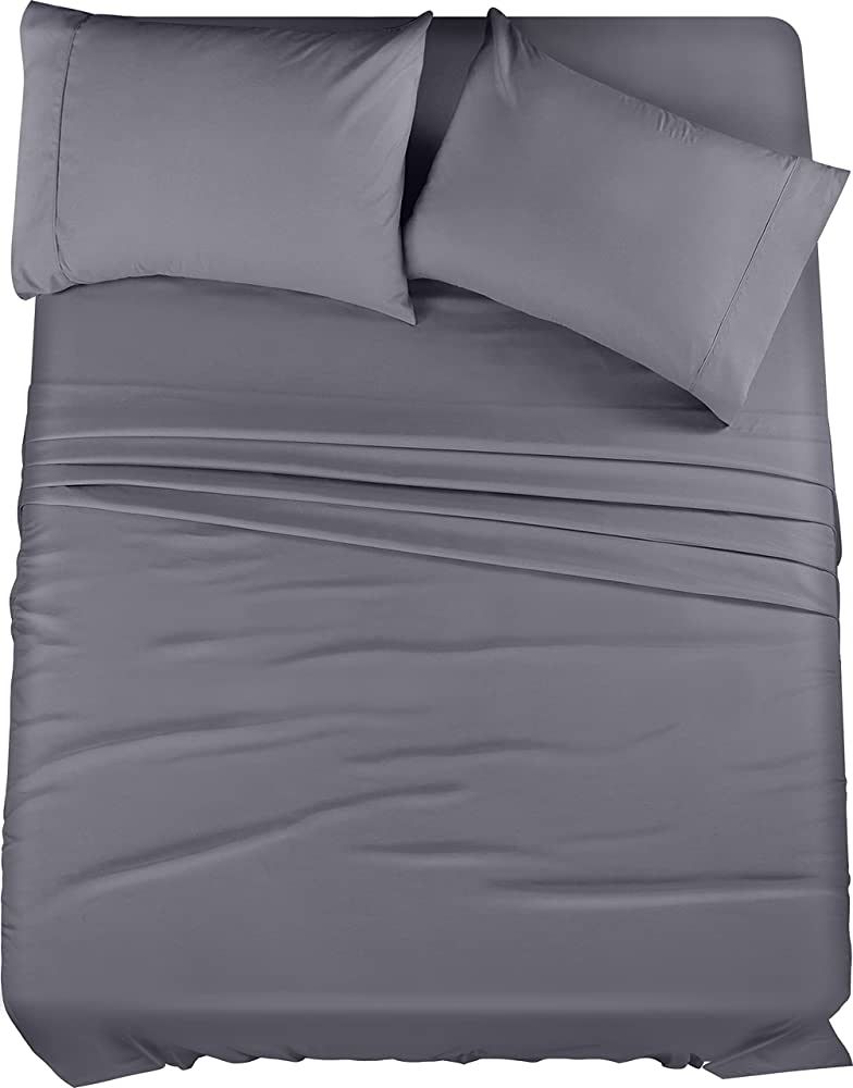 Utopia Bedding Full Bed Sheets Set - 4 Piece Bedding - Brushed Microfiber - Shrinkage and Fade Re... | Amazon (US)