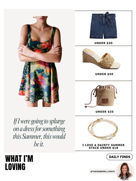 Daily Finds I’m loving - summer dress and sandals - paper bag shorts 

#LTKfindsunder100 #LTKitbag #LTKshoecrush