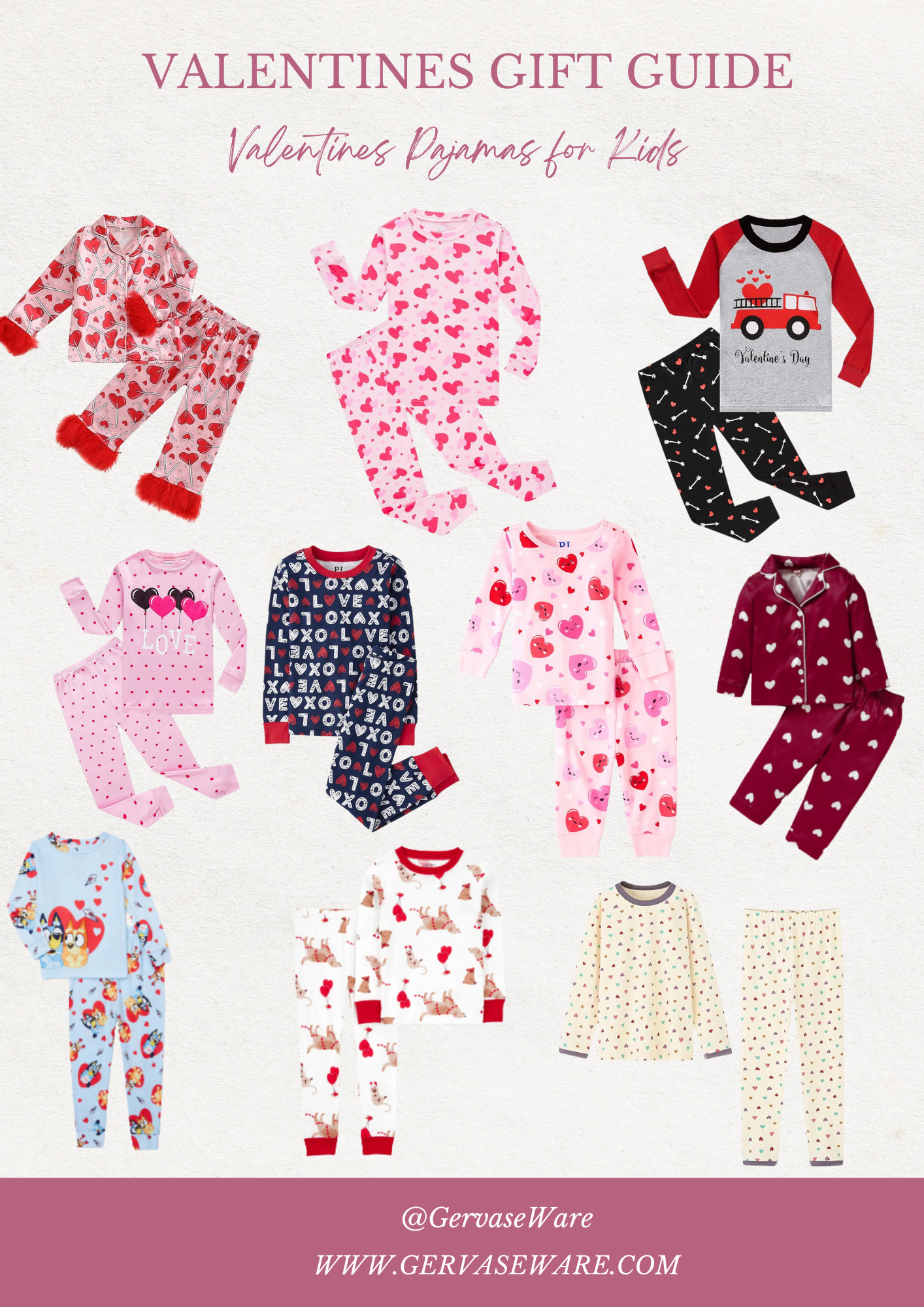 Valentines Pajamas for Kids 

 #LTKGiftGuide