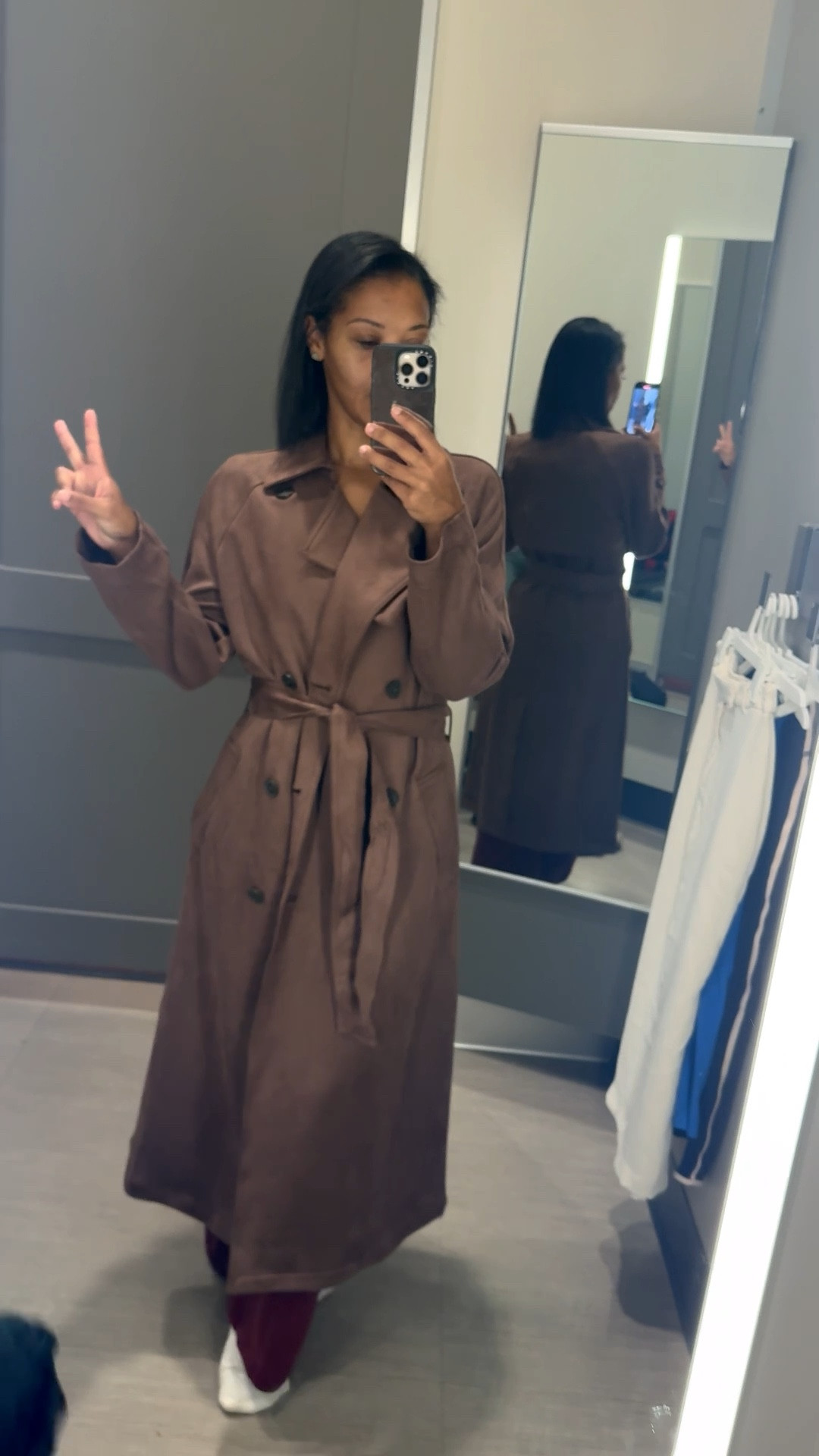 Yes trench coat && this color {drooling} #fallfashion #fallcoats #targetfinds #targetfashion #coloroftheseason #mutedbrown 

#LTKFallSale #LTKSaleAlert #LTKSeasonal