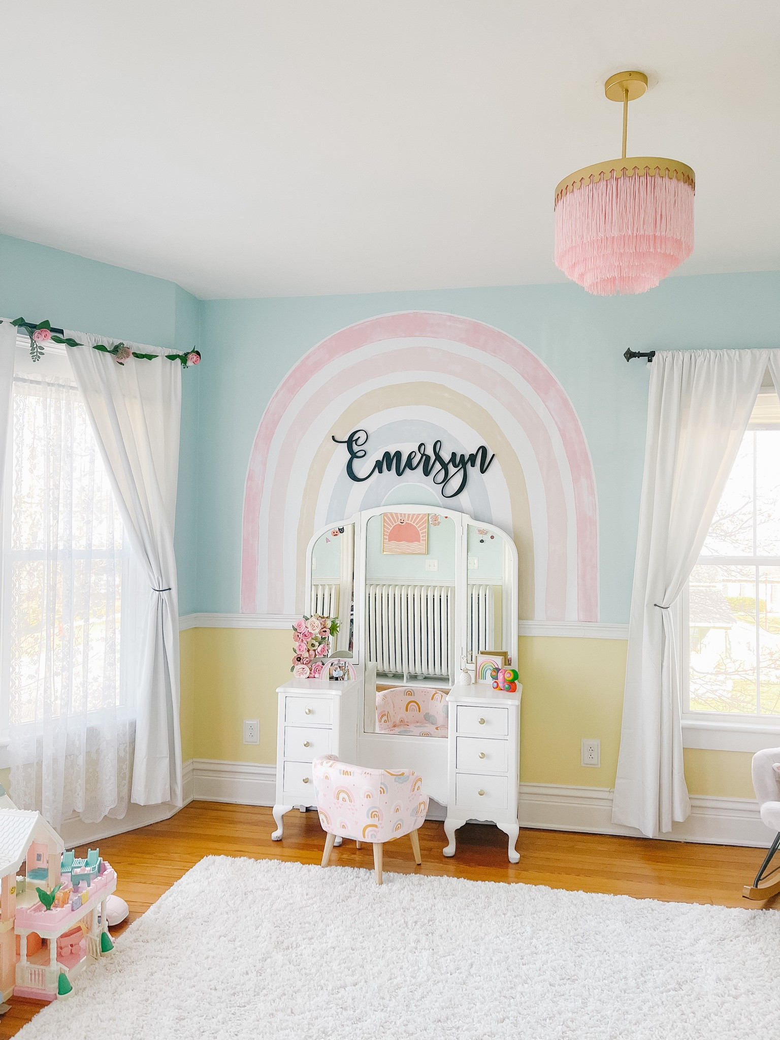 Kids bedroom 
rainbow theme 
rainbow baby 

#LTKFind #LTKhome #LTKfamily