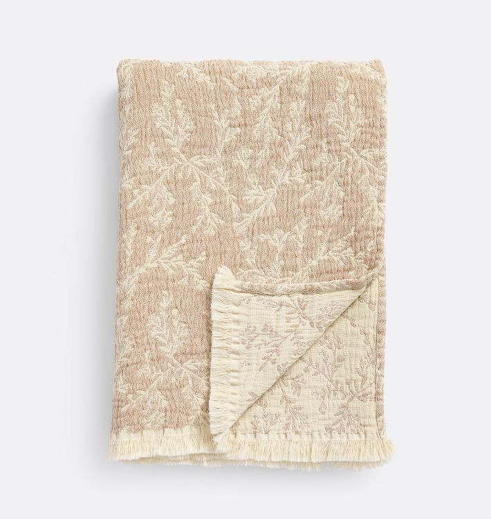 Hadley Jacquard Organic Cotton Throw | Rejuvenation