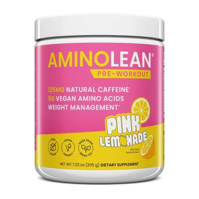 RSP Nutrition AminoLean Pre Workout Powder - Pink Lemonade - 205g | Target