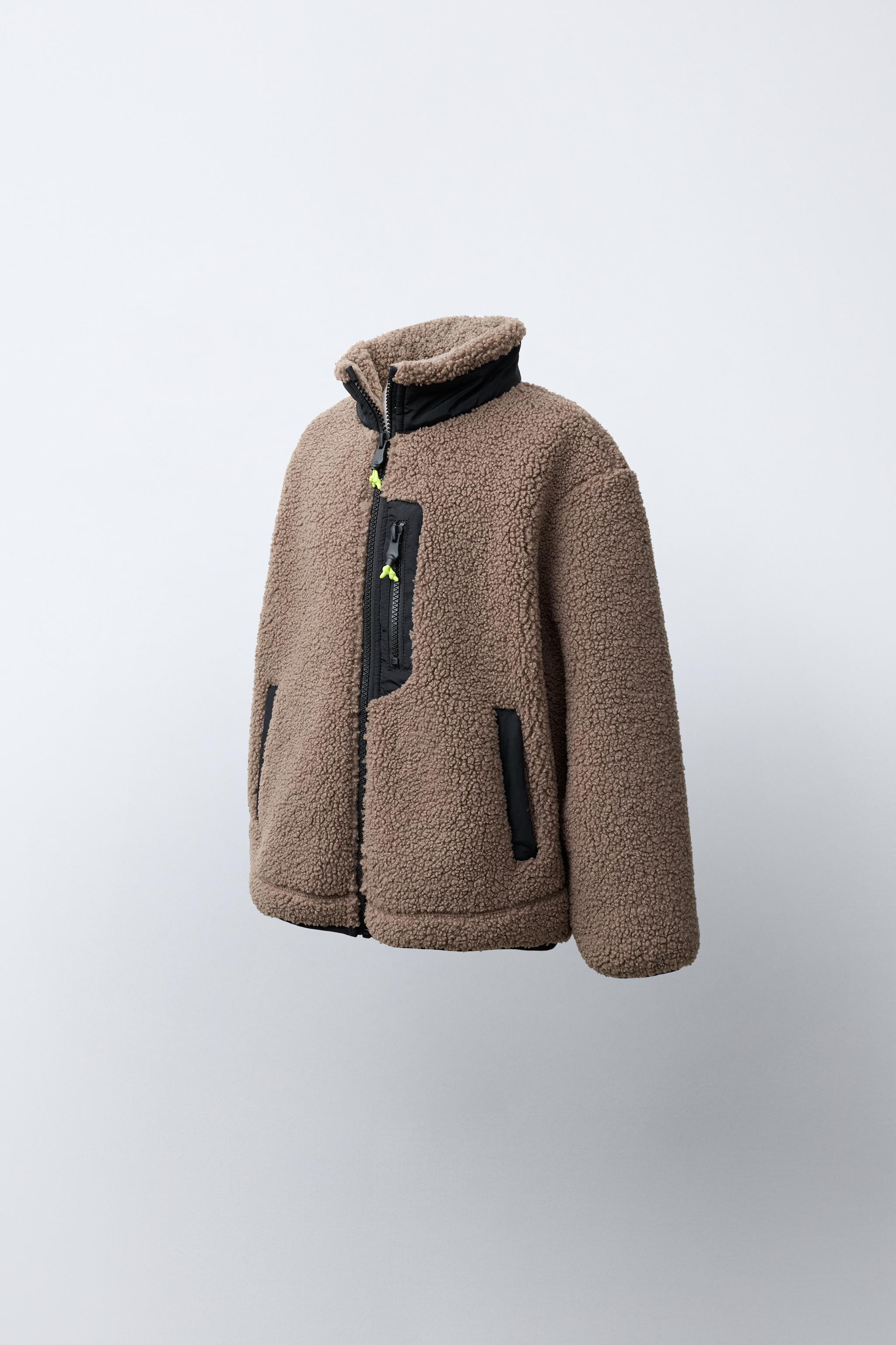 CONTRAST FLEECE JACKET | Zara US