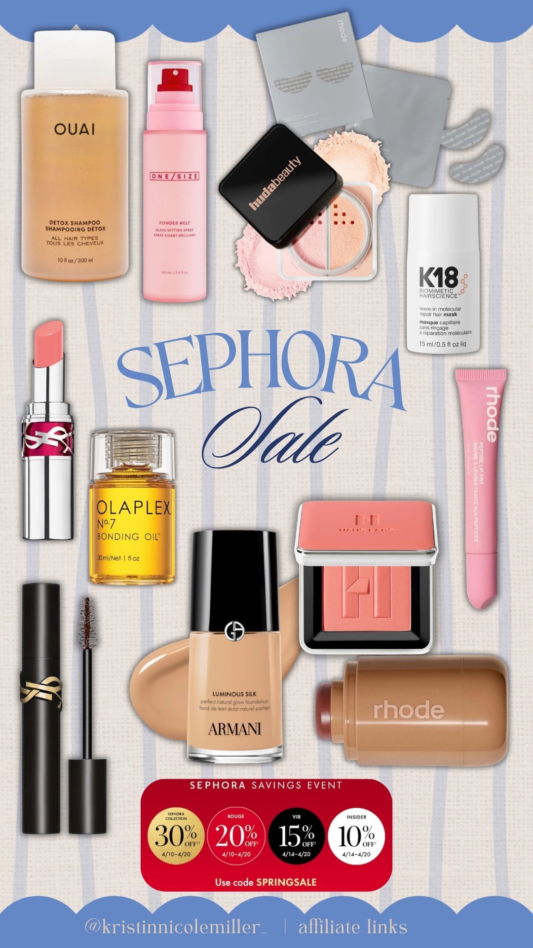 Sephora savings event!! Run and stock up while there’s $$$ off 🤩 linking some of my favorites! 

Seasonal spring sale makeup must haves favorites hair skin beauty rhode ysl Olaplex haus

#LTKSaleAlert #LTKgrwm #LTKselfcare