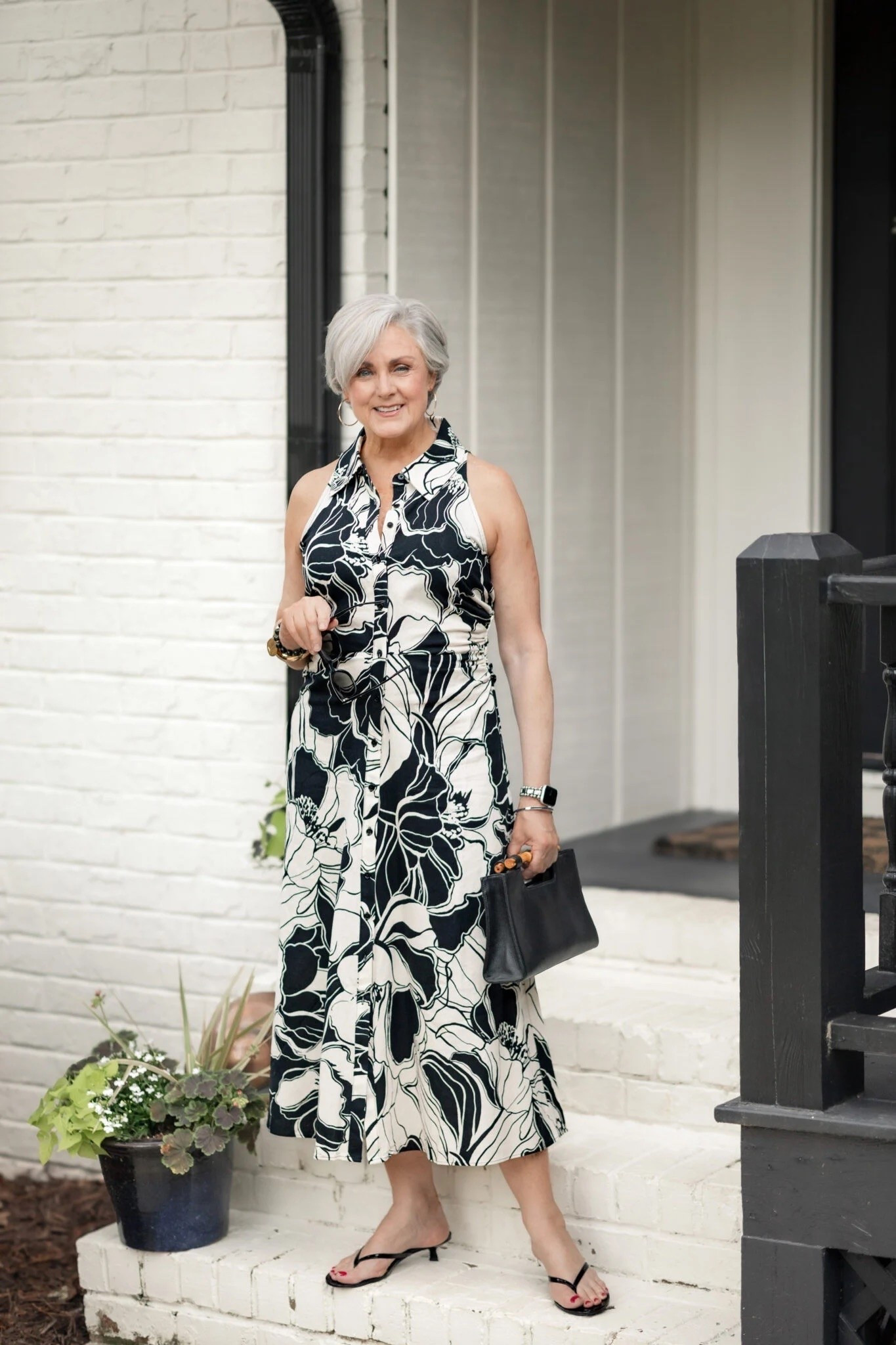 Black & White Midi Dress 🖤🤍

#LTKootd #LTKSeasonal #LTKOver40