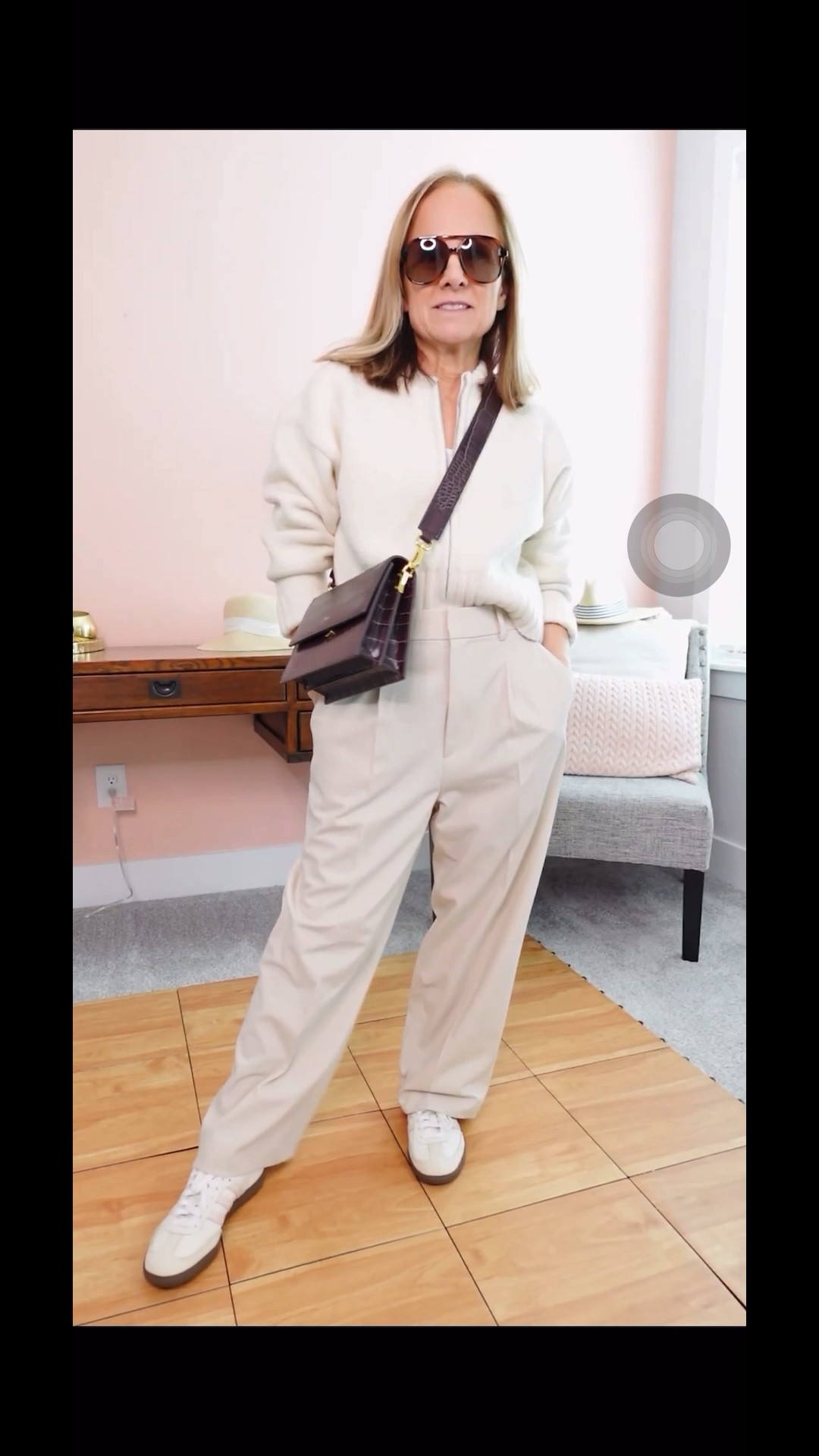 Winter whites outfit
Uniqlo pleated pants XS 24.5 inseam (optional hemming available but note they are not returnable if altered)
The Drop Sweater size small 
JW Pei bag
Adidas Samba shoes 


#LTKStyleTip #LTKOver40 #LTKVideo