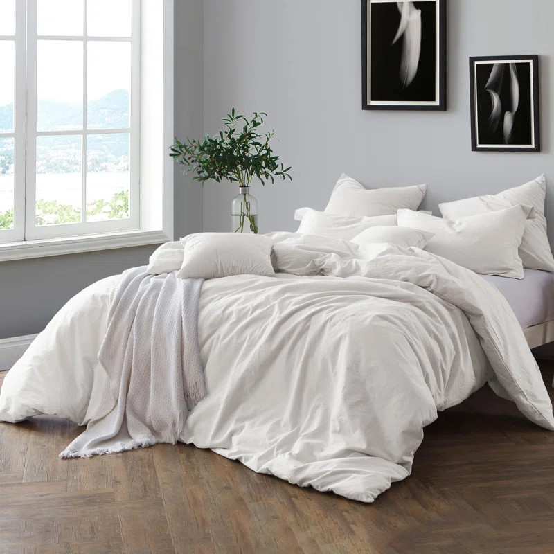 Kirkus 100% Cotton Chambray Duvet Cover Set | Wayfair North America