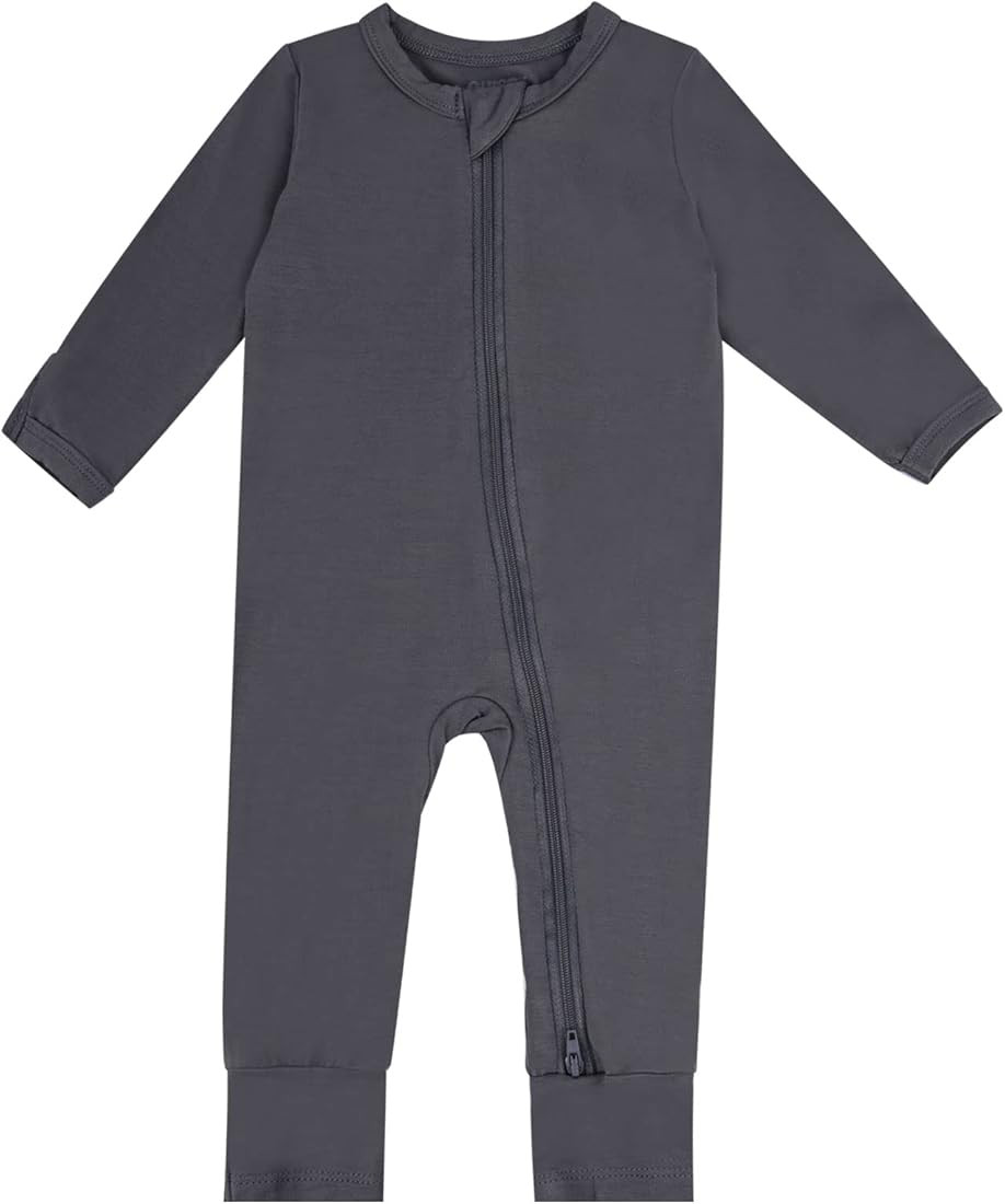 Bamboo Baby Rompers , Footless Pajamas 2 Way Zipper Long Sleeve Sleeper | Amazon (US)