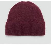 Mango Burgundy Beanie Hat | Very (UK)