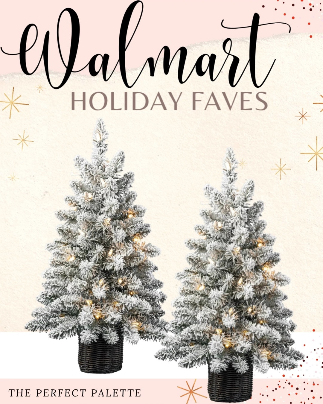 Flocked Christmas tree, Christmas table, Holiday Table, Christmas tree, Christmas wreath, Holiday wreath, Gold Christmas tree, Christmas ornaments, Christmas tree skirt, candles, neutral holiday, Holiday Mantle, Christmas Mantle, Evergreen garlands, Christmas garlands, Holiday garland, White Christmas, My Texas House,

#WalmartHome 
#WalmartPartner 

#LTKParties #LTKSeasonal #LTKHome
