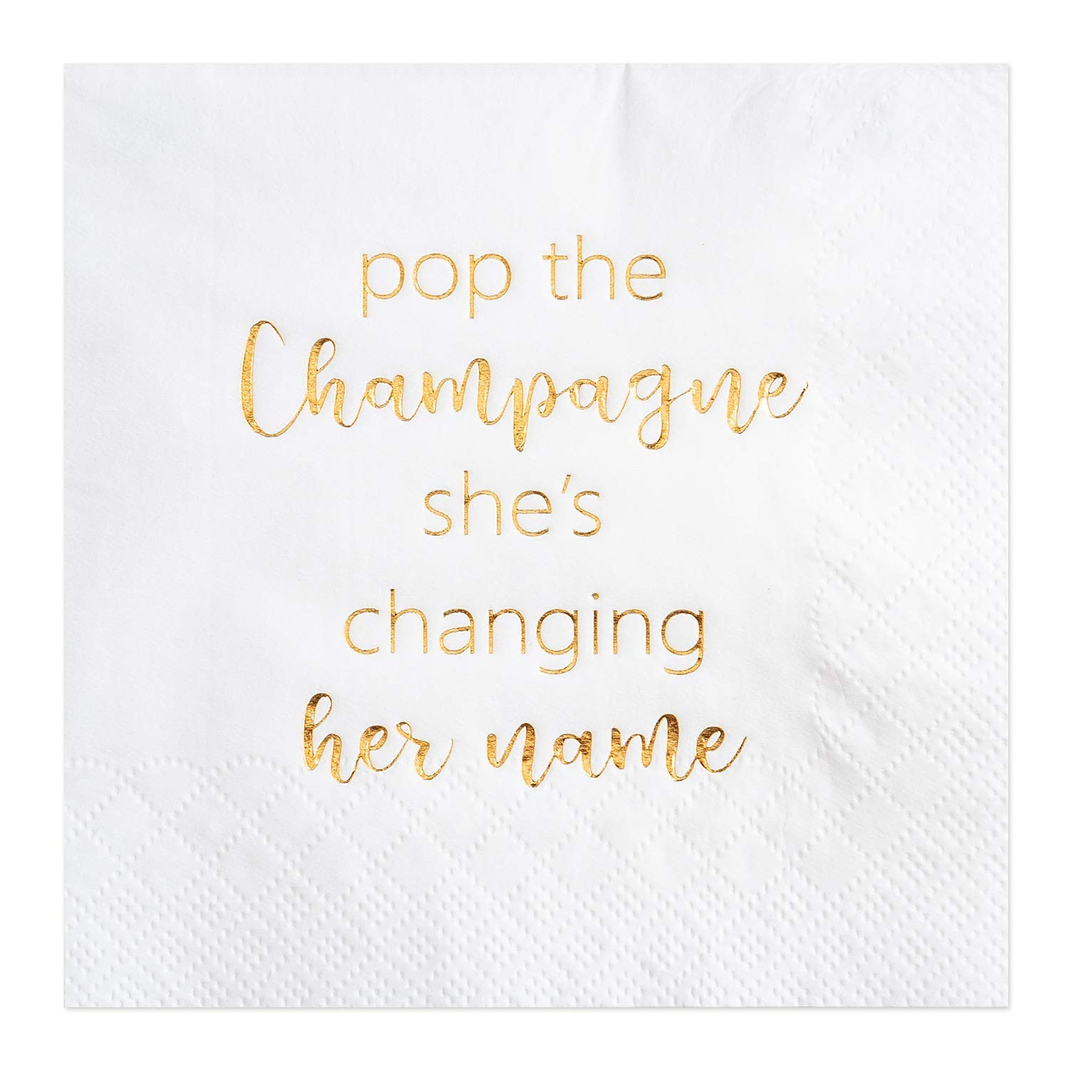Crisky Bachelorette Cocktail Napkins Bridal Shower Dessert Napkins Gold Foil Bachelorette Bridal ... | Amazon (US)