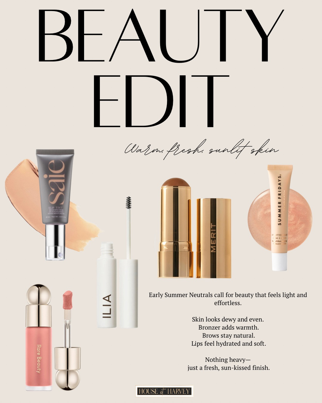 BEAUTY EDIT—warm fresh sunlit skin! I found some amazing picks at Sephora to have a beautiful warm look. I have a foundation, bronzer, blush, eyebrow gel, and lipgloss! All of these makeup picks are linked⬆️

#ltkcreator #ltkfinds #ltkwatchnow #sephora #makeup #beauty #summer

#LTKgrwm #LTKootd #LTKBeauty