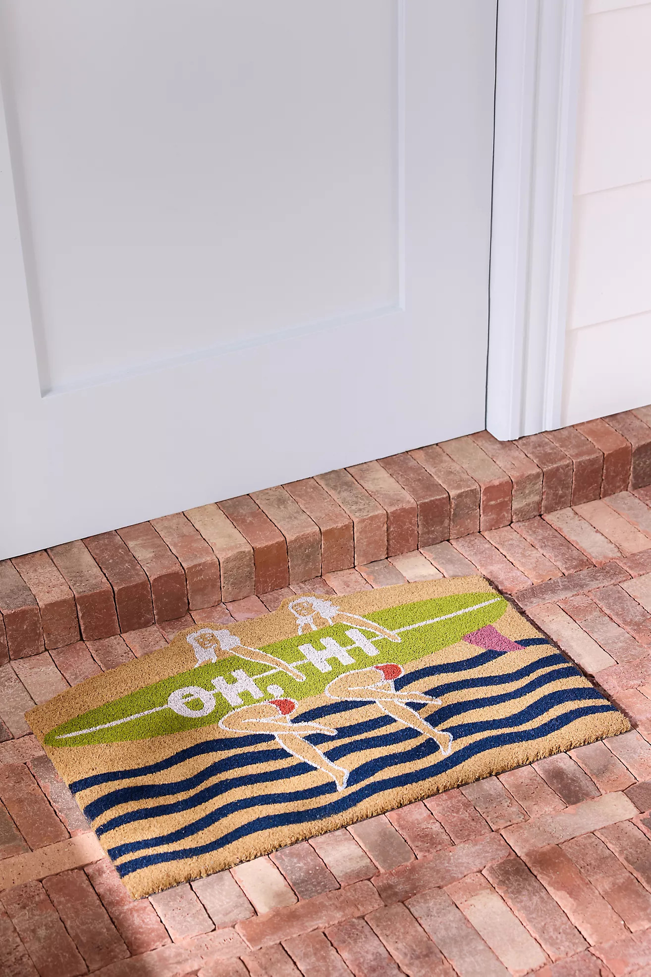 Aloha Surfer Coir Printed Doormat | Anthropologie (US)
