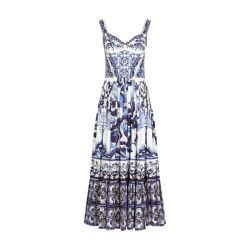 Majolica calf-length corset dress - DOLCE & GABBANA | 24S (APAC/EU)