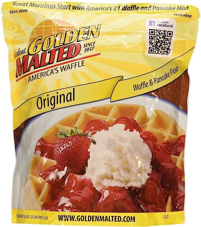 Carbon's Golden Malted Pancake & Waffle Flour Mix, Original, 32-Ounces | Amazon (US)