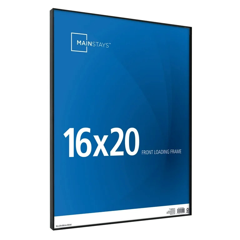 Mainstays 16x20 Front Loading Wall Picture Frame, Black - Walmart.com | Walmart (US)