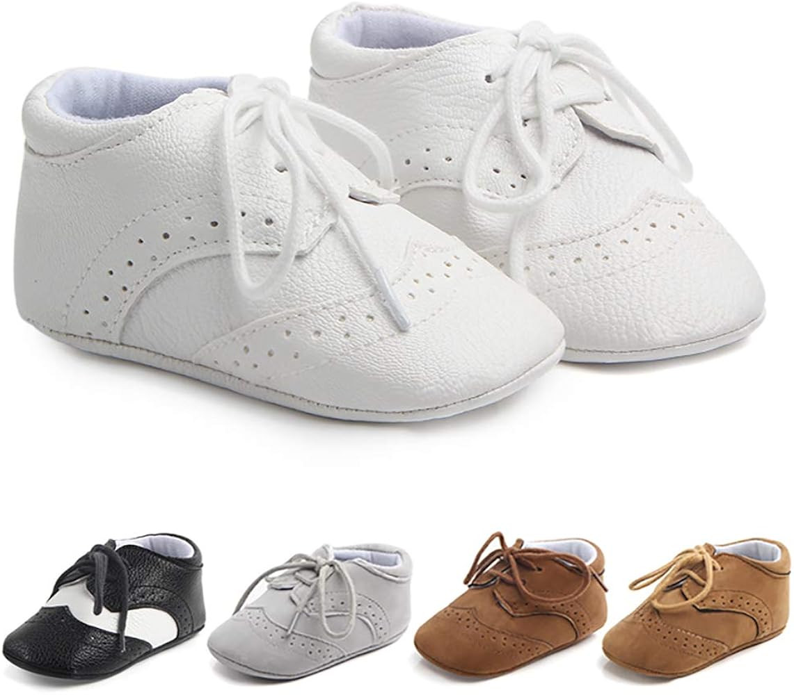 Methee Infant Baby Boys Girls Walking Shoes, Soft Sole Non-Slip First Walker Shoes Newborn Crib Shoe | Amazon (US)