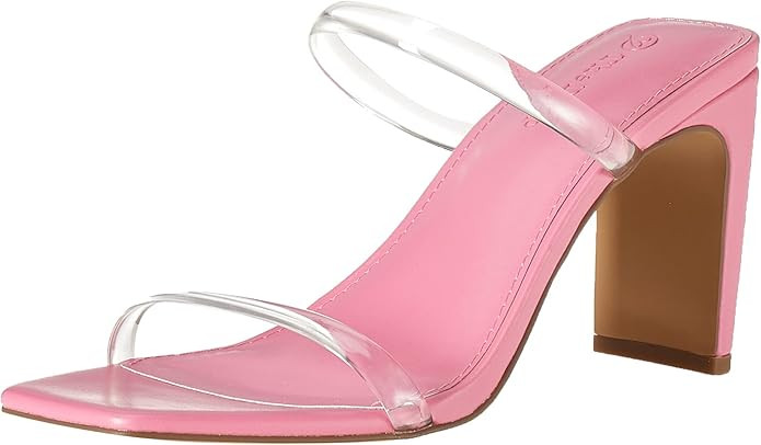 The Drop Women's Avery Square Toe Two Strap High-Heeled Sandal | Amazon (US)