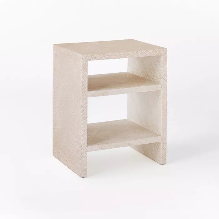 Fountain Valley Pandan Wrapped Side Table White - Threshold™ designed with Studio McGee | Target