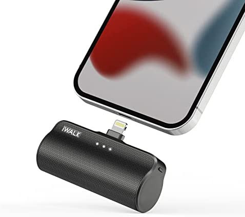 iWALK Mini Portable Charger for iPhone with Built in Cable, 3350mAh Ultra-Compact Power Bank Smal... | Amazon (US)