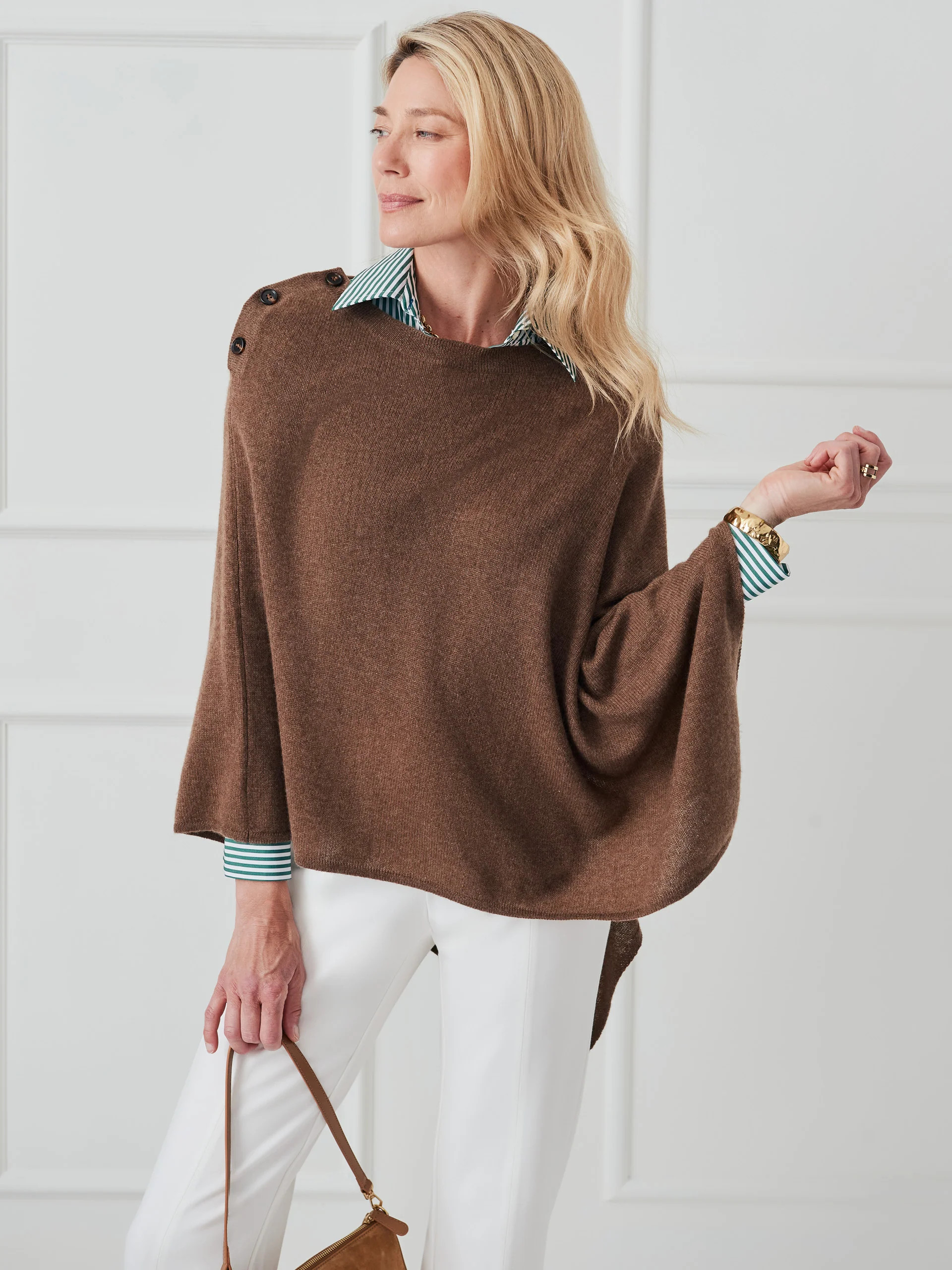 Saanvi Cashmere Poncho | J.McLaughlin