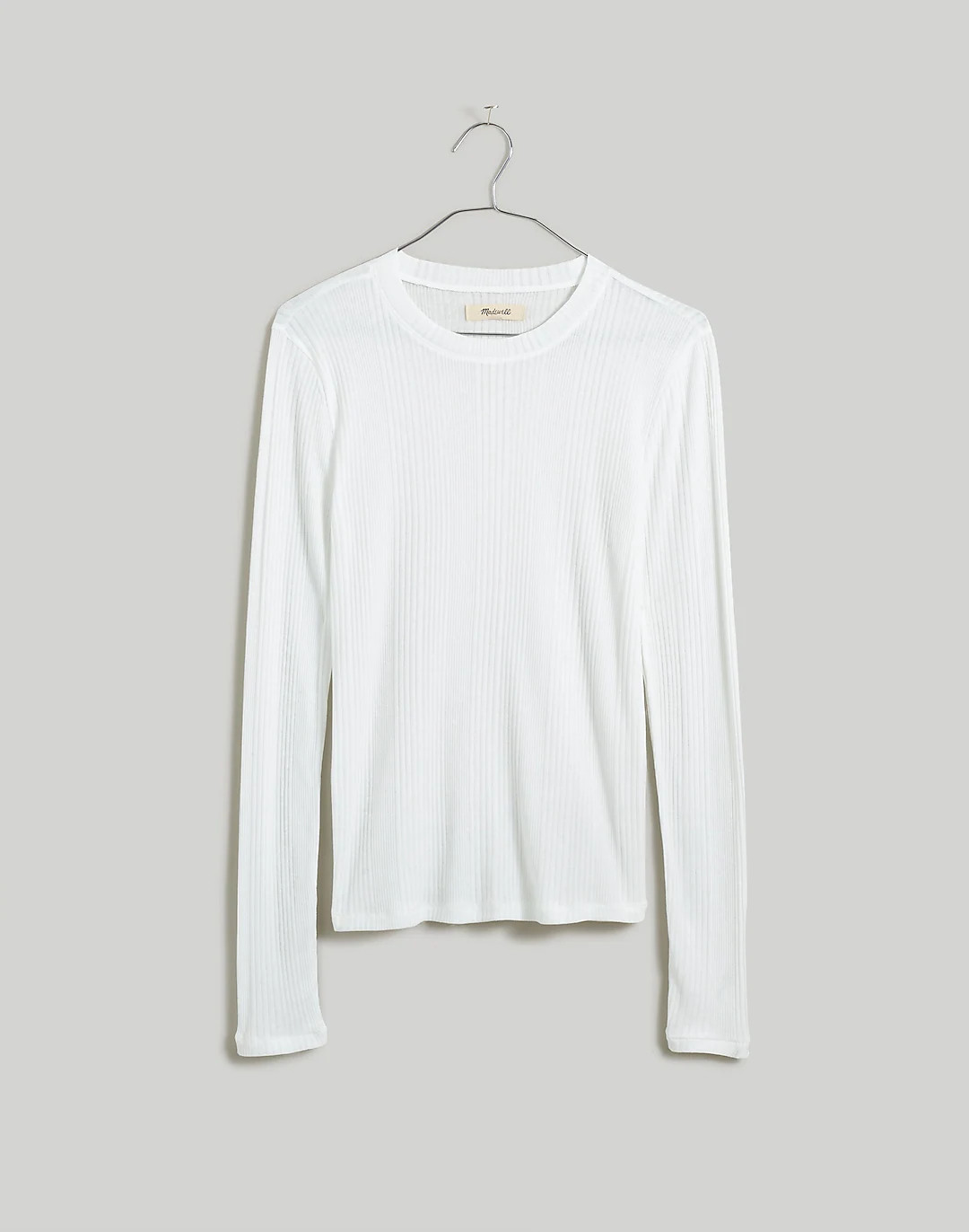 Variegated Ribbed Crewneck Long-Sleeve Tee | Madewell