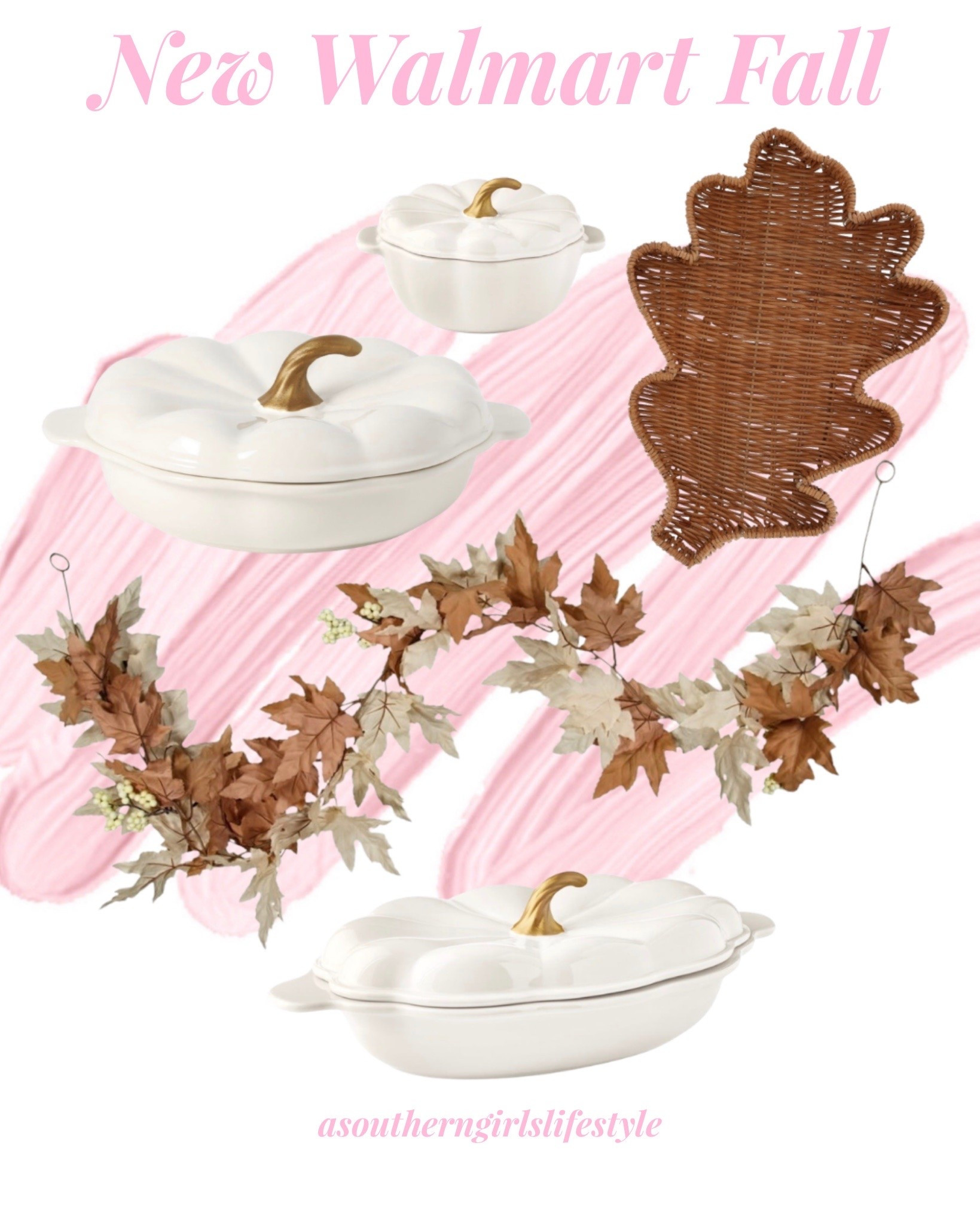 New Creamy Neutral Walmart Fall Decor & Serving Pieces 

Pumpkin Stoneware 10" Pie Dish with Lid, 0.5 qt Pumpkin Stoneware Mini Cocottes with Side Handles, Rattan Oak Leaf-Shaped Decorative Tray, Maple and Oak Leaves Garland, Cream and Brown, 6' & 3-Quart Oval Pumpkin Stoneware Baker with Lid

Fall Home Decor.

#LTKSeasonal #LTKxWalmart #LTKHome