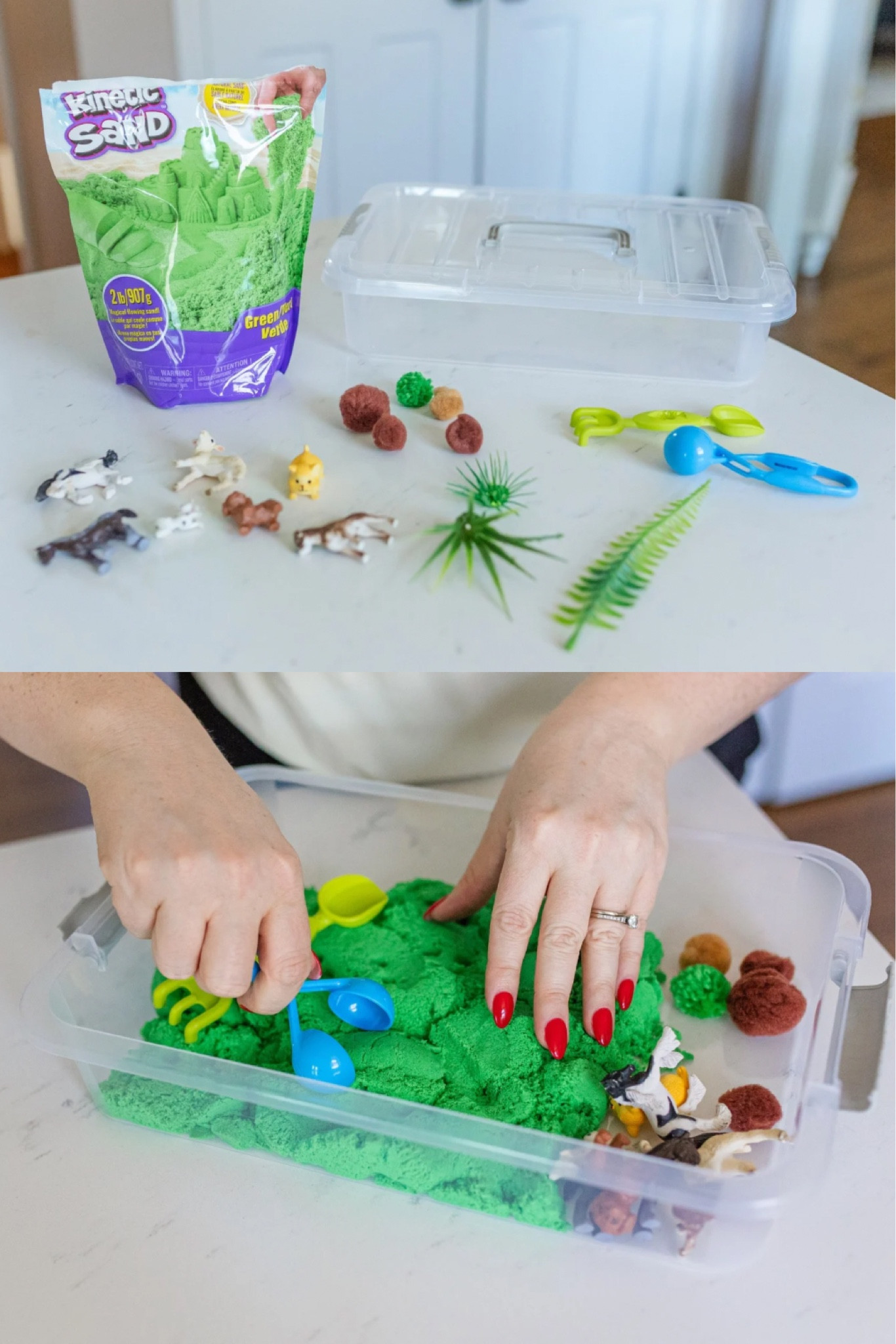 DIY sensory bin! Awesome toddler activity!

#LTKFamily #LTKKids #LTKFindsUnder50