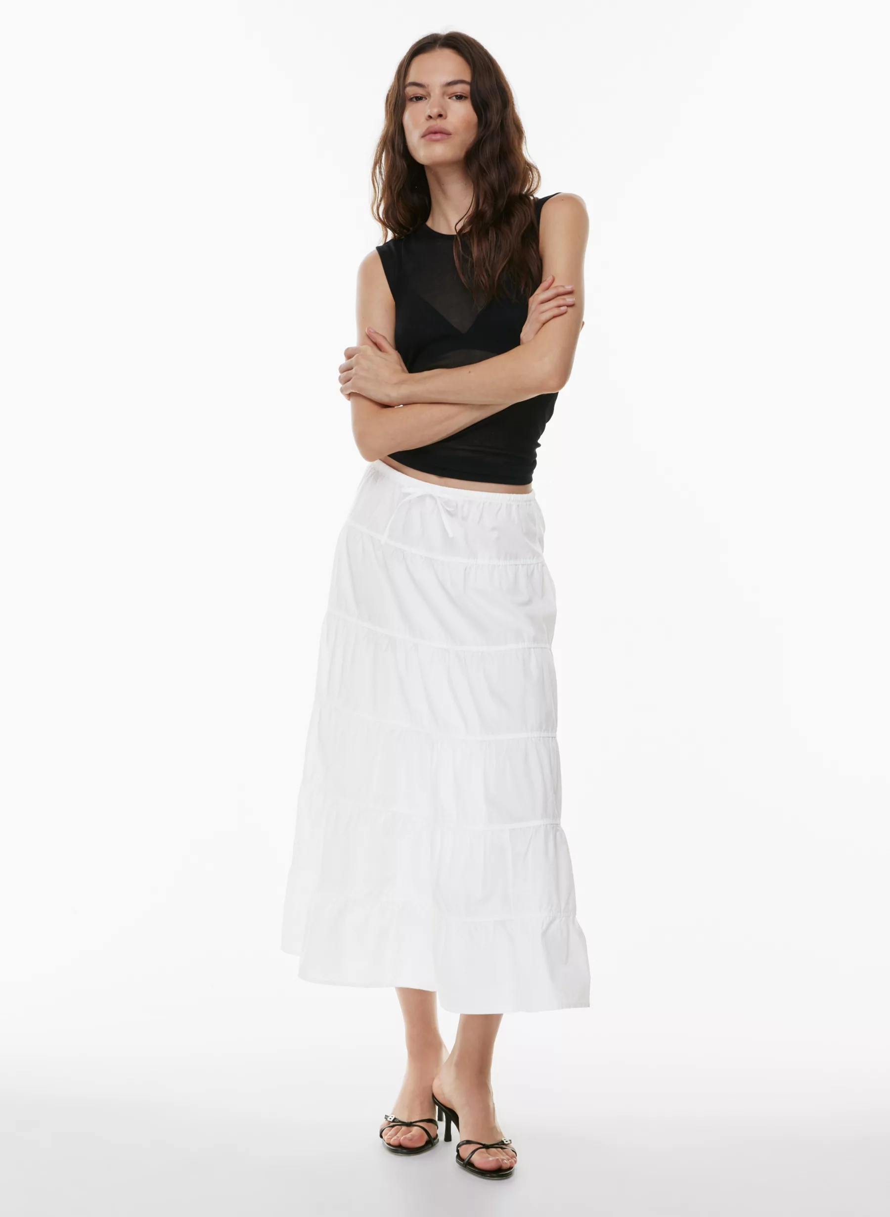 BOUQUET POPLIN SKIRT | Aritzia