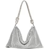 Rhinestone Purse for Women Chic Bling Evening Handbag Shiny Hobo Bag Sparkly Shoulder Bag for Par... | Amazon (US)