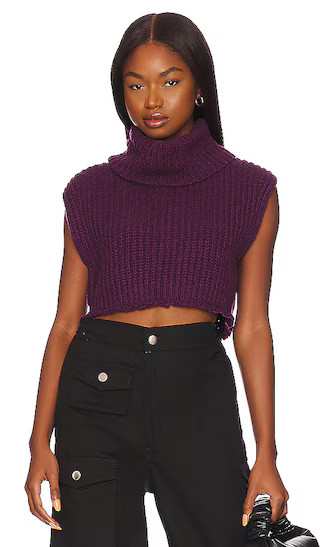 Honey Bunny Crop in Black Cherry | Revolve Clothing (Global)