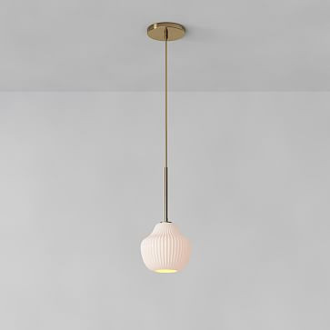 Sculptural Glass Canned Pendant - Champagne | West Elm (US)