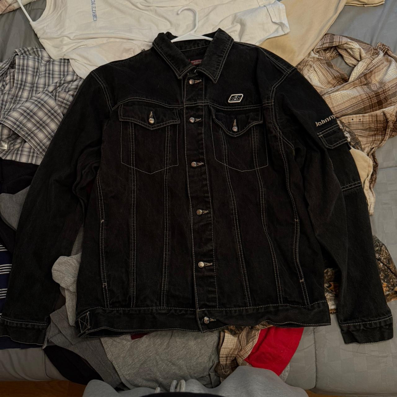 By Johnny Men's Blazer Jacket - Black - XL | Depop US