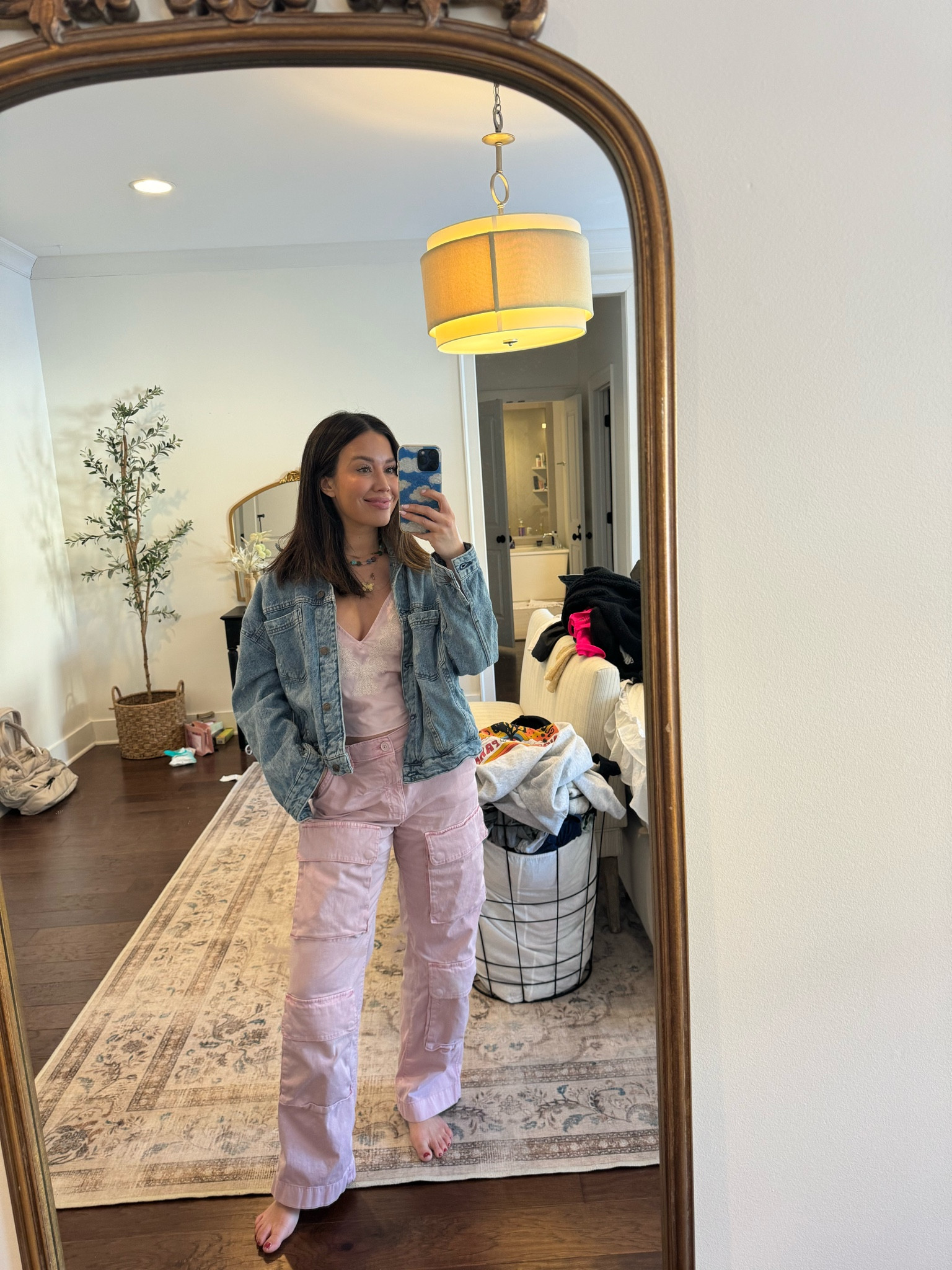 Today’s ootd 🫶🏼💕💕 Abercrombie, pink monochromatic outfit, monochrome, denim jacket 

#LTKfindsunder100 #LTKstyletip #LTKSeasonal