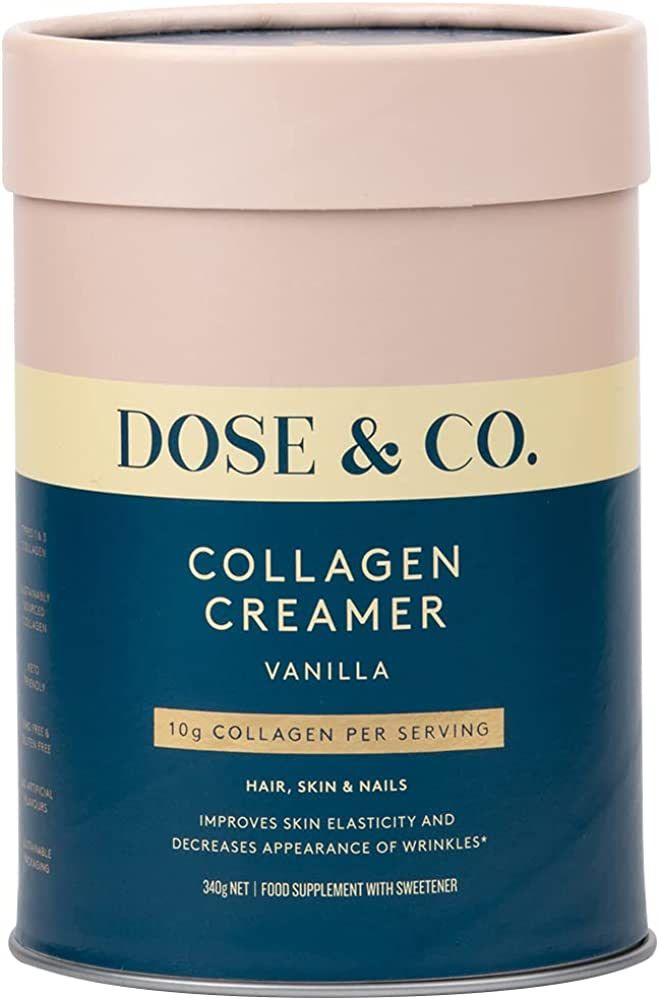 Dose & Co Collagen Creamer Vanilla (12oz) – Hydrolyzed Collagen Peptides Supplement - Non-GMO, ... | Amazon (US)